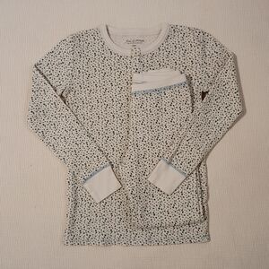 Fin & Vince Organic Cotton Encore Floral Thermal Top & Leggings 12/14Y EUC